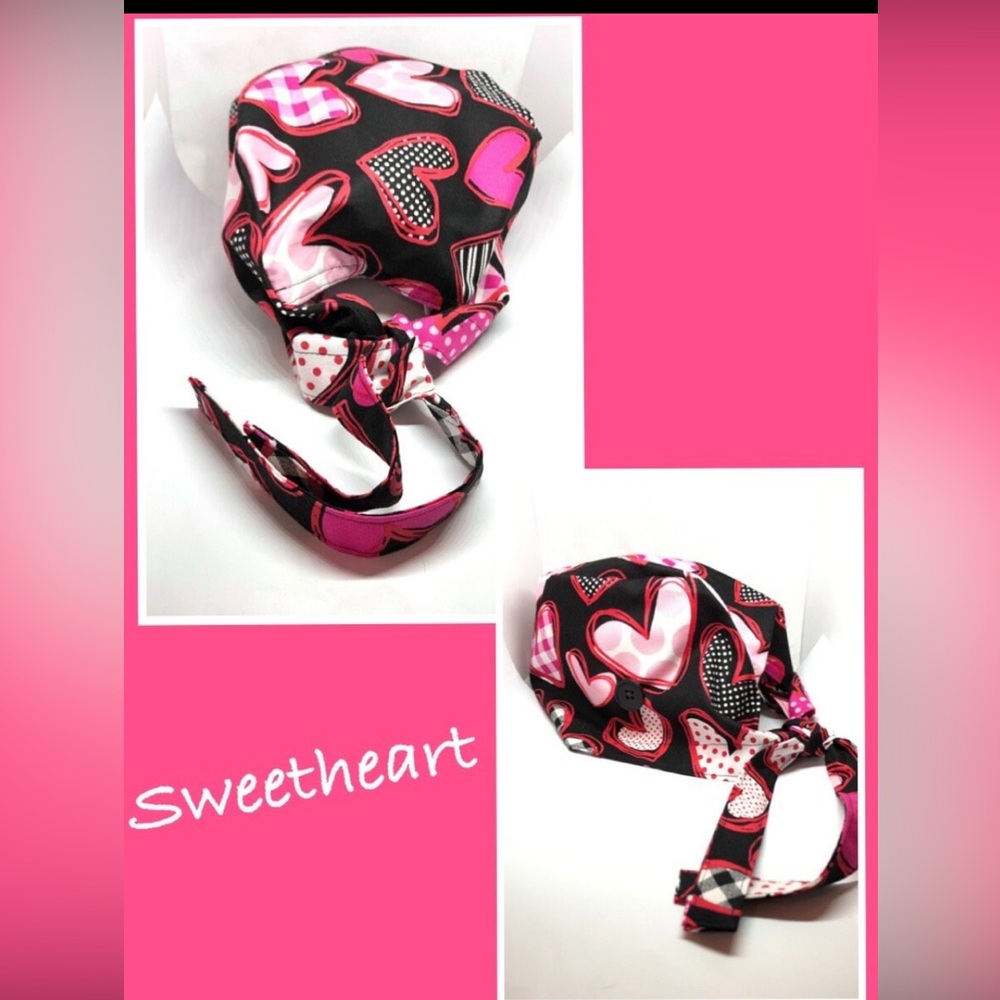 Valentine Heart Cardiac Scrub Cap